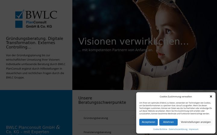 Screenshot of bwlc-planconsult.de