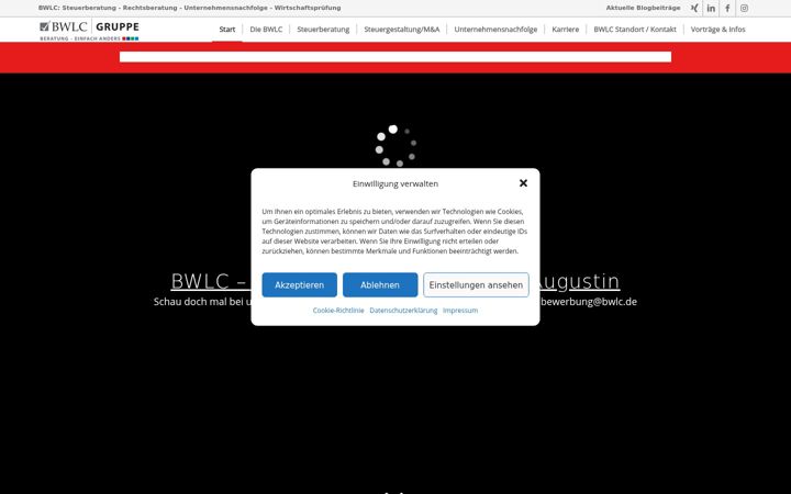 Screenshot of bwlc-steuerberater.de