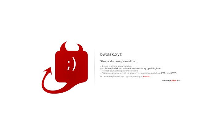 Screenshot of bwolak.xyz