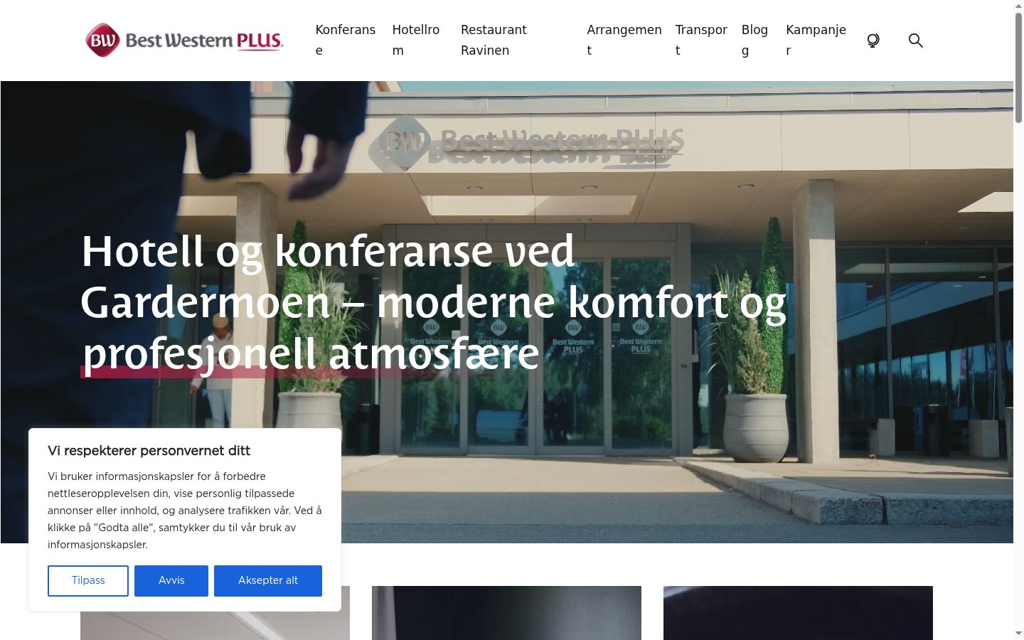Ekrānuzņēmums ar piekrišanas baneri, kas tika rādīts pirms jebkādas mijiedarbības