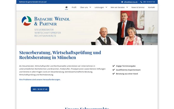 Screenshot of bwp-muc.de