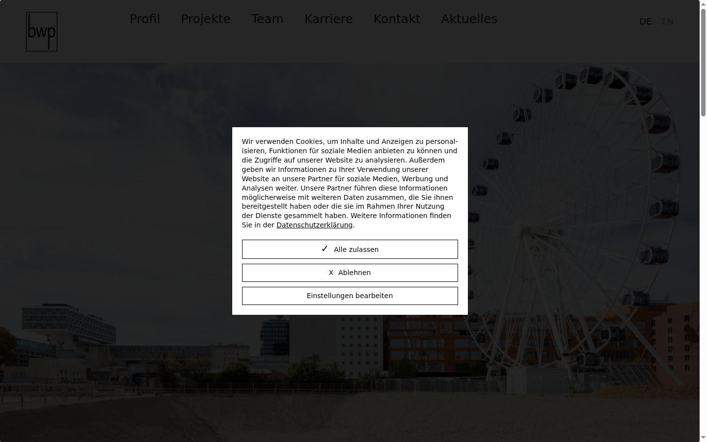 Screenshot tal-banner tal-kunsens muri qabel kwalunkwe interazzjoni