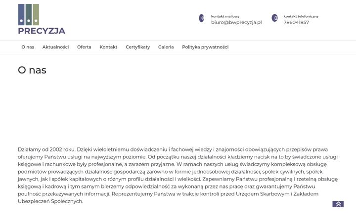Screenshot of bwprecyzja.pl