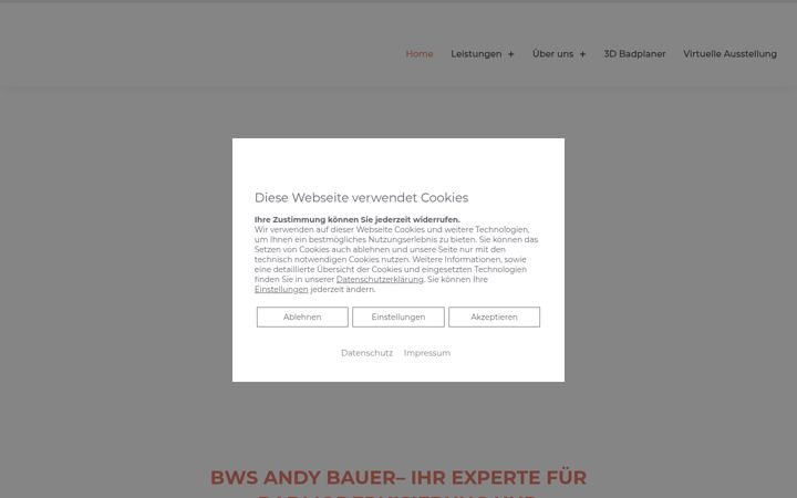 Screenshot of bws-bauer.de