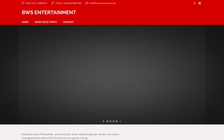 Screenshot του bws-entertainment.de