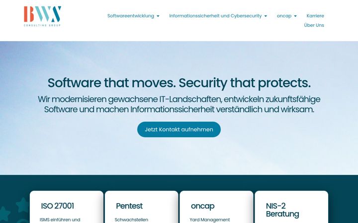 Screenshot of bws-group.de