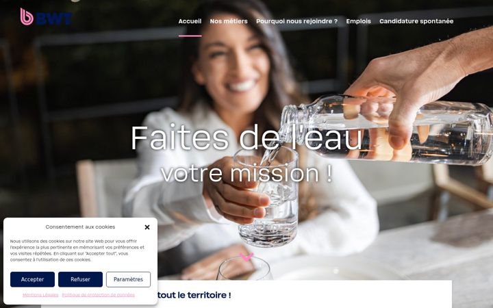 Screenshot of bwt-recrutement.fr