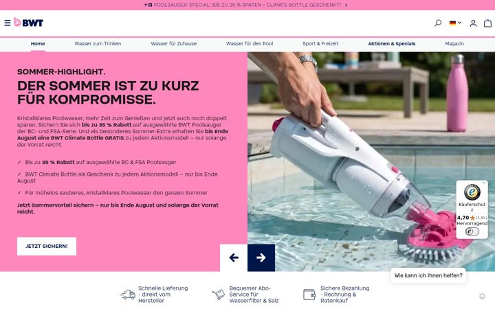 Screenshot of bwt-sportswear.com