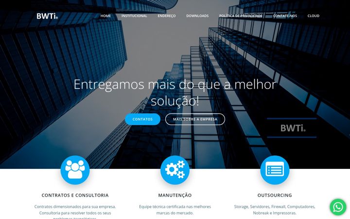 Screenshot of bwti.com.br