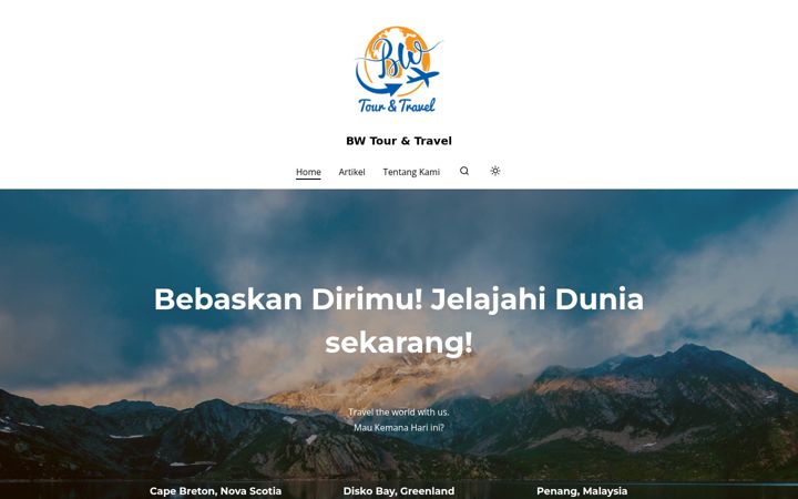 Screenshot of bwtourtravel.com