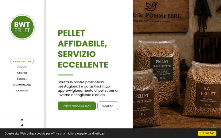 Screenshot of bwtpellet24.it