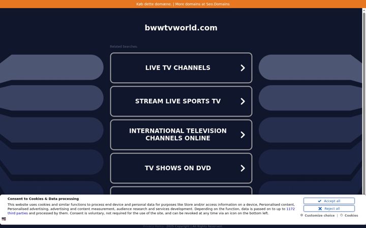 Screenshot of bwwtvworld.com
