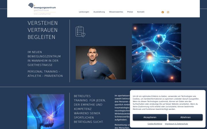 Screenshot of bwz-goethestrasse.de
