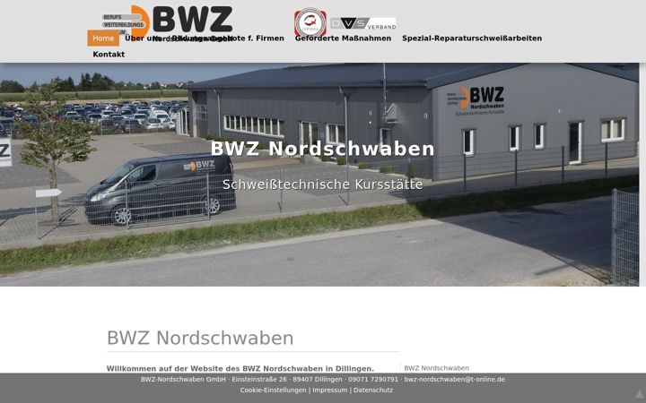 Screenshot of bwz-nordschwaben.de