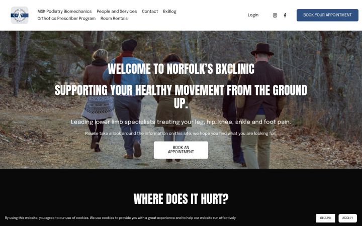 Screenshot of bxclinic.co.uk