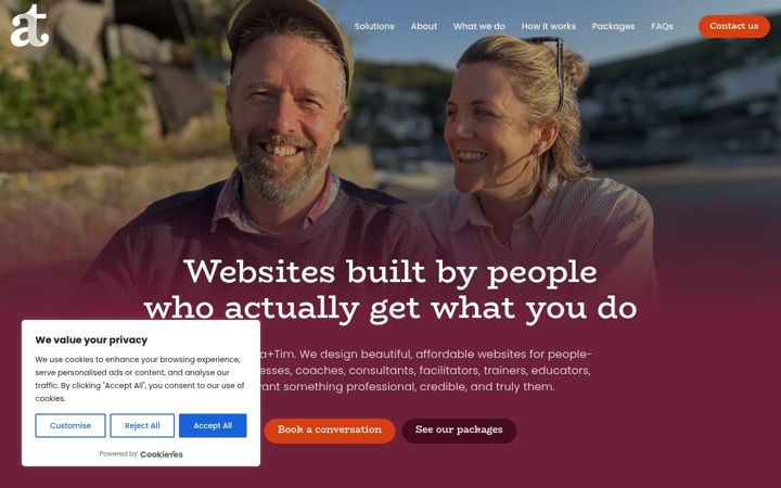 Screenshot of byannaandtim.com