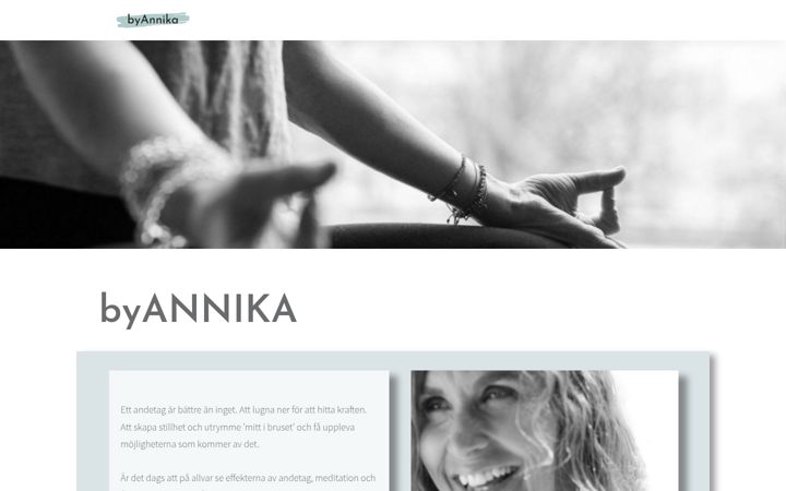 Screenshot of byannika.se