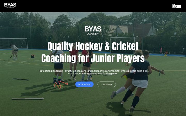 Screenshot of byasacademy.co.uk