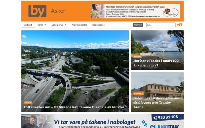 Screenshot of byasker.no