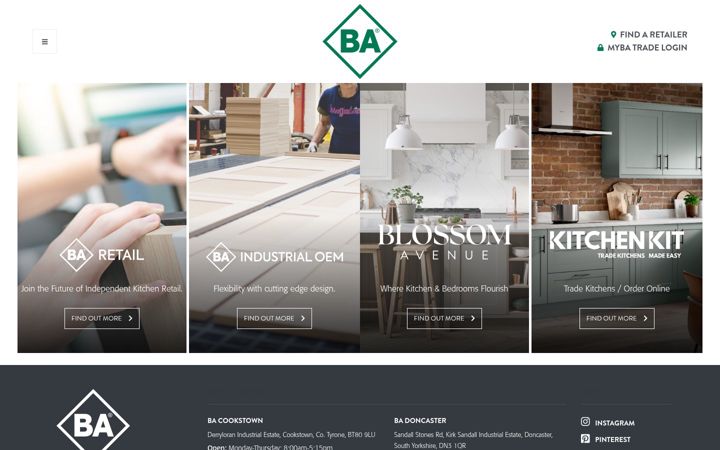 Screenshot of byba.co.uk