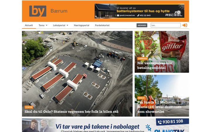 Screenshot of bybaerum.no