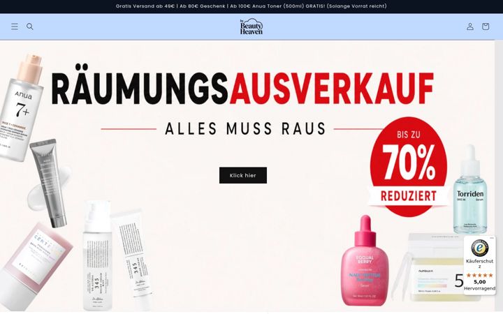 Screenshot του bybeautyheaven.de