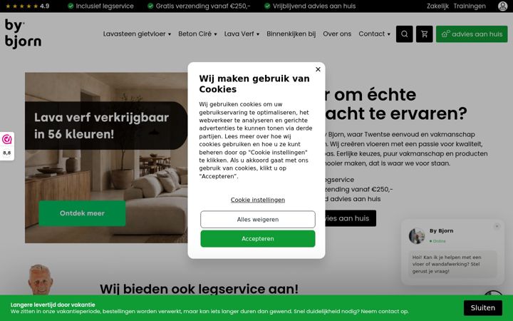 Screenshot of bybjorn.nl