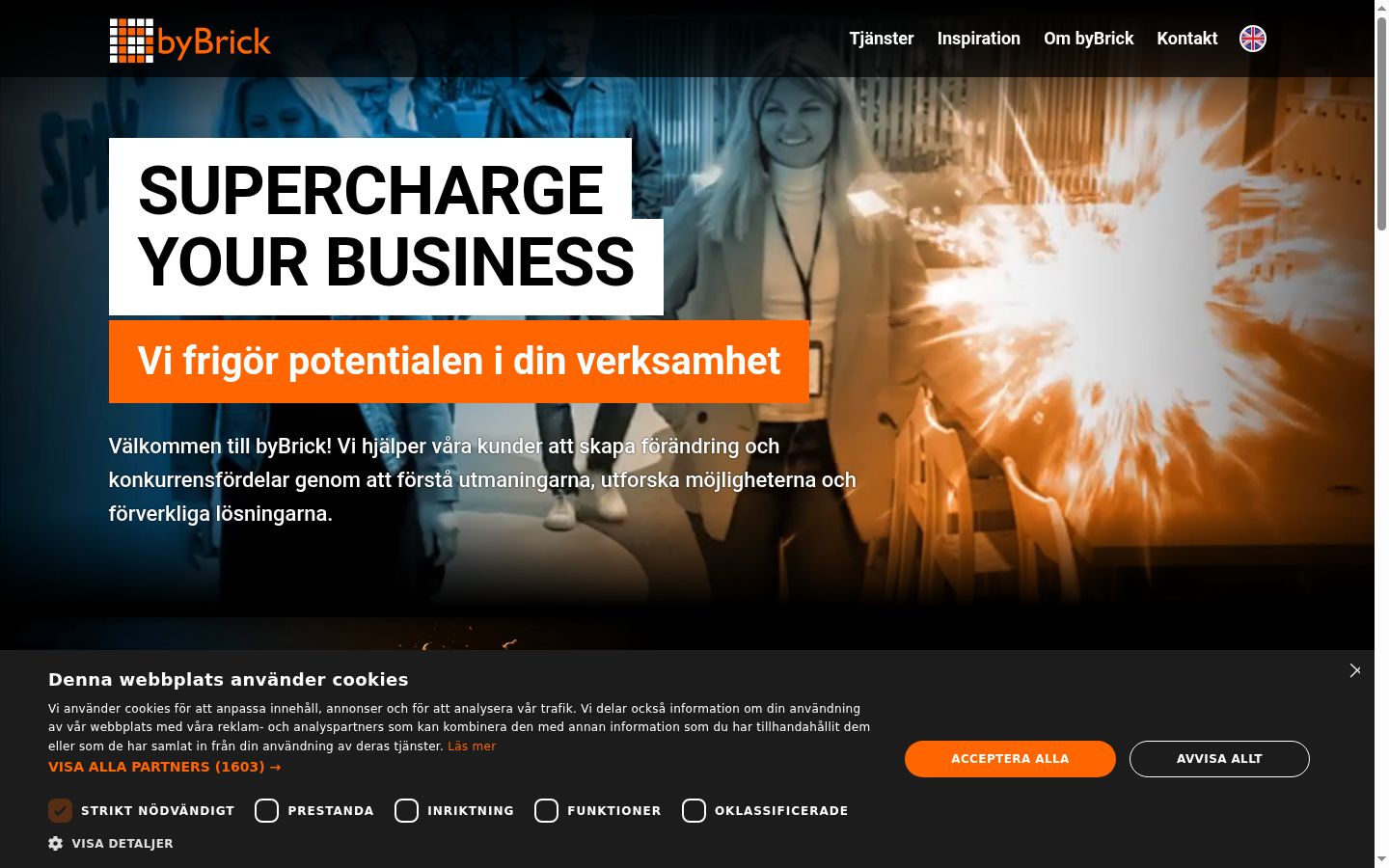 Captura de pantalla del banner de consentimiento mostrado antes de cualquier interacción