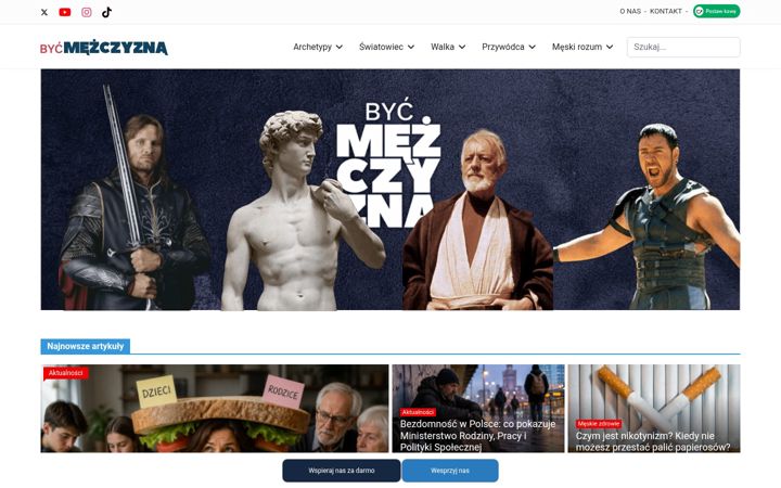 Screenshot di bycmezczyzna.pl