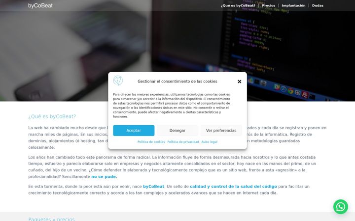 Screenshot of bycobeat.com