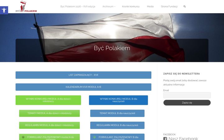 Screenshot of bycpolakiem.pl
