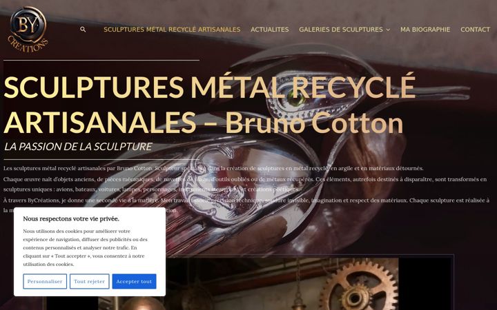 Screenshot of bycreations.fr
