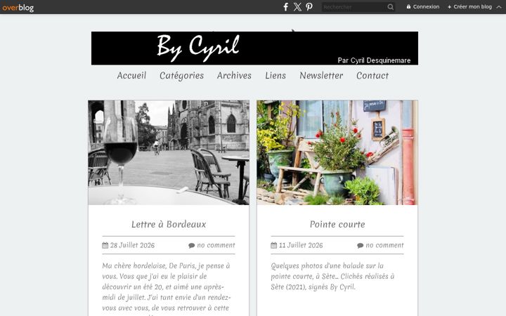 Screenshot of bycyril.fr