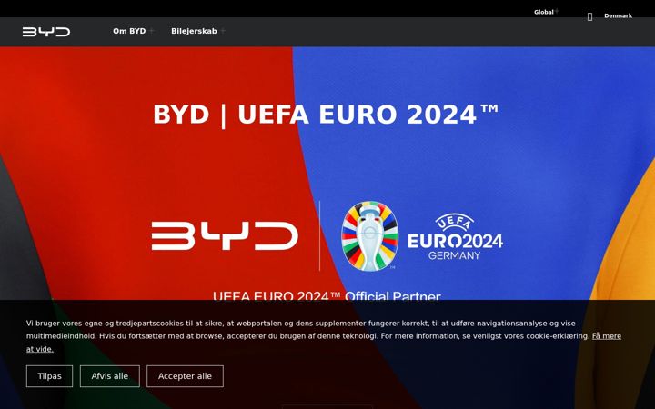 Screenshot of bydauto.com.cn