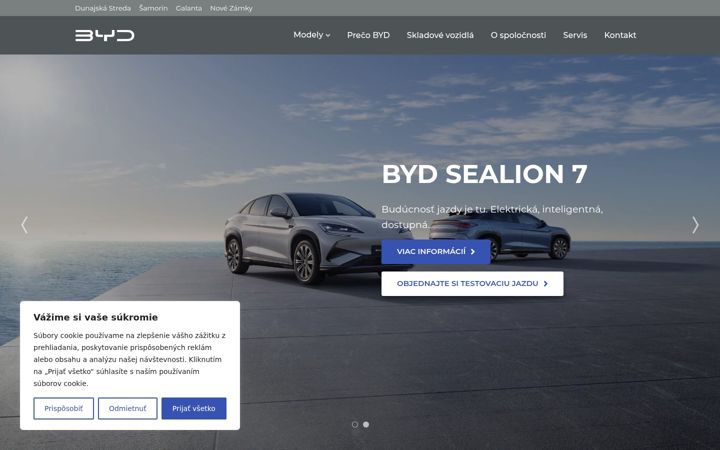 Screenshot of bydds.sk