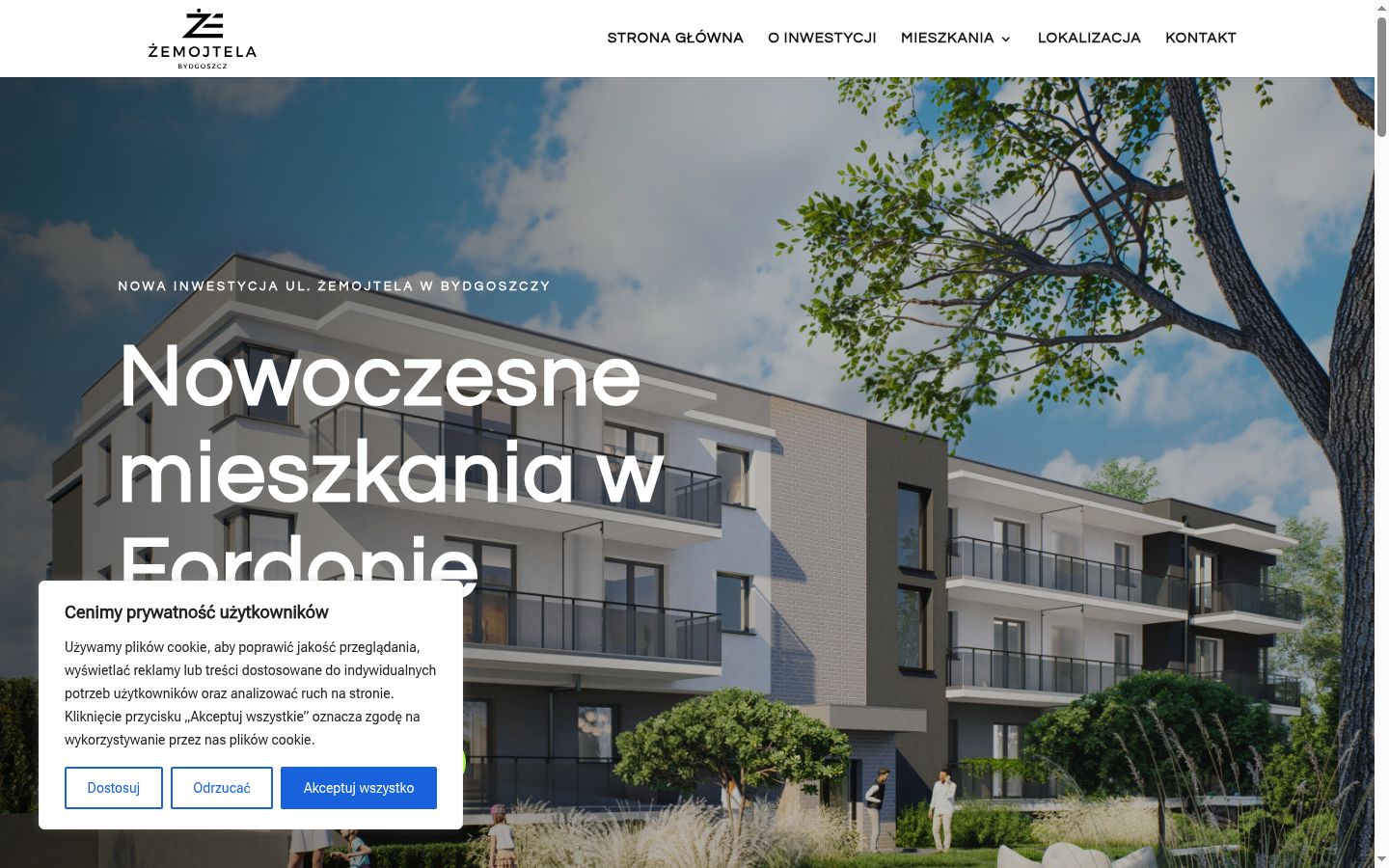 Ekrānuzņēmums ar piekrišanas baneri, kas tika rādīts pirms jebkādas mijiedarbības