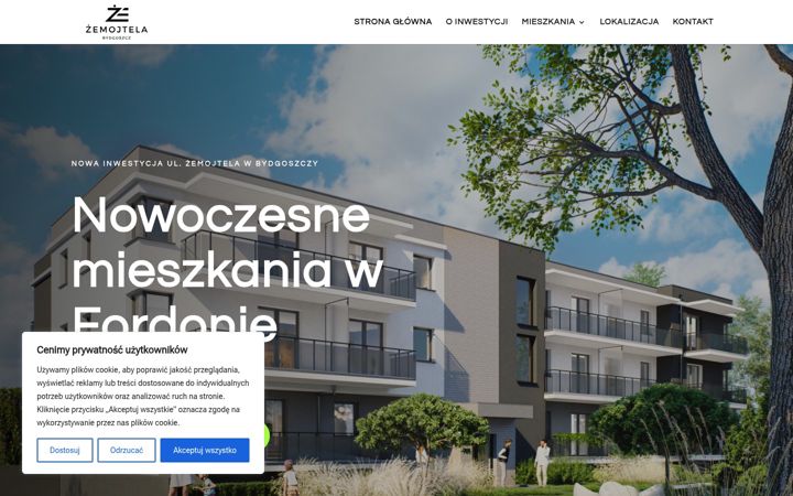 Screenshot of bydgoszcz-zemojtela.pl