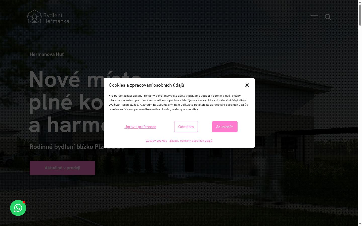 Képernyőkép a bármilyen interakció előtt megjelenő hozzájárulási bannerről
