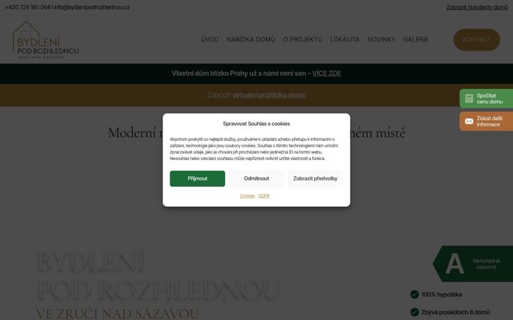 Zrzut ekranu bydlenipodrozhlednou.cz