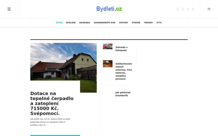Zrzut ekranu bydleti.cz
