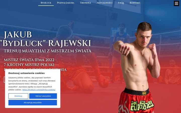 Screenshot of bydluck.com