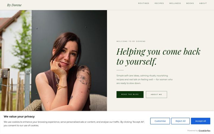Screenshot of bydorene.com