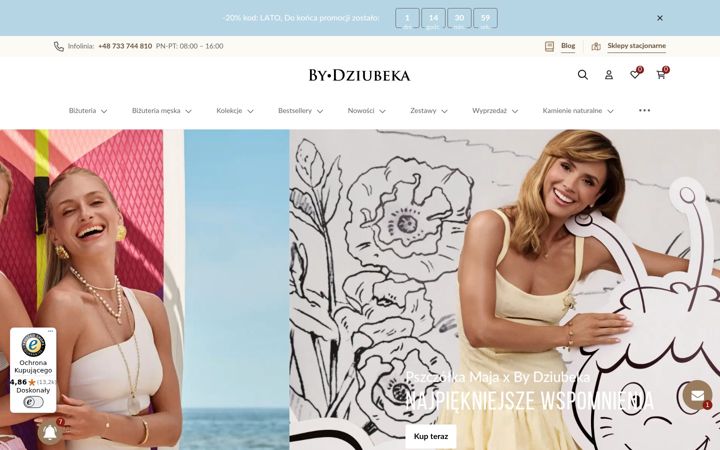 Captura de pantalla de bydziubeka.pl