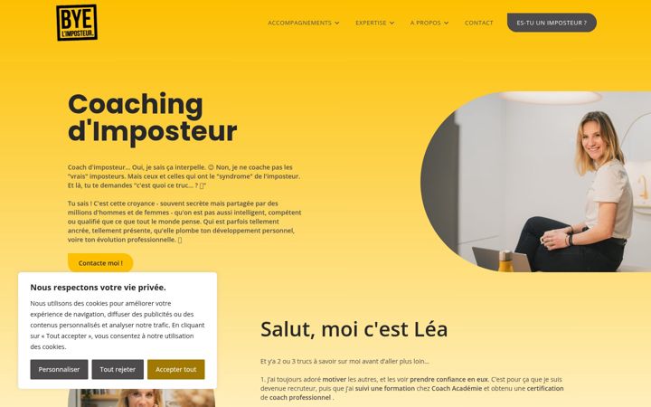 Screenshot of bye-limposteur.fr