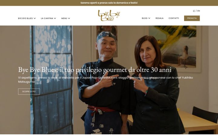 Screenshot of byebyeblues.it