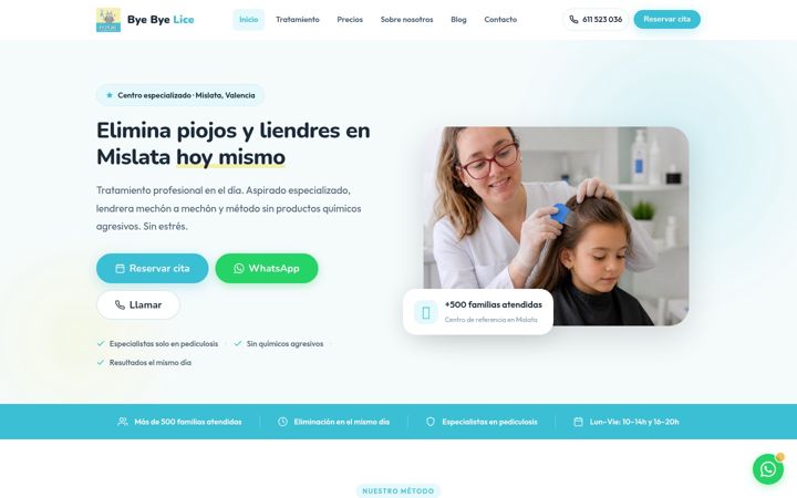 Screenshot of byebyelice.es