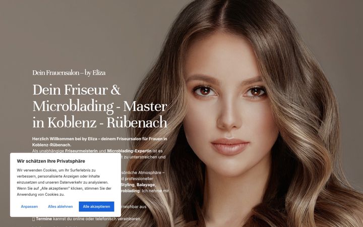 Screenshot of byeliza.de
