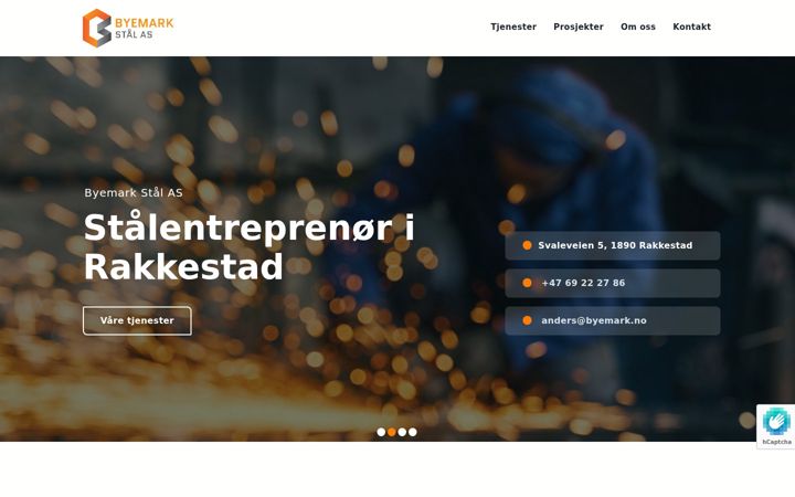 Screenshot of byemark.no