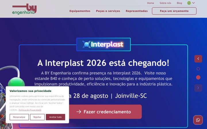 Screenshot of byengenharia.com.br