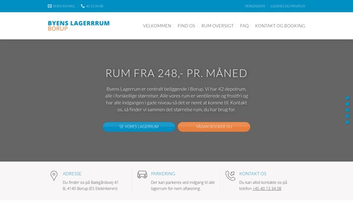 Snimka zaslona za byens-lagerrum.dk